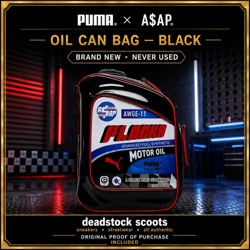 PUMA x A$AP Rocky Oil Can Bag Black 092923-01 Motorsport